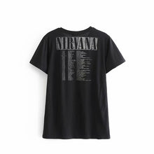 Load image into Gallery viewer, Boho Tees,Vintage T shirt ,NIRVANA
