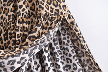 Load image into Gallery viewer, Leopard Print Bohemian Skirt,Rayon Cotton Maxi Boho Skirts