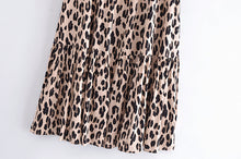 Load image into Gallery viewer, Leopard Print Bohemian Skirt,Rayon Cotton Maxi Boho Skirts