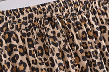 Load image into Gallery viewer, Leopard Print Bohemian Skirt,Rayon Cotton Maxi Boho Skirts