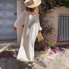 Load image into Gallery viewer, Solid ruffles,Bohemian maxi dress, Boho sundress