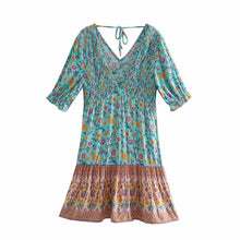 Load image into Gallery viewer, Mini Dress, Boho Sundress,Floral print