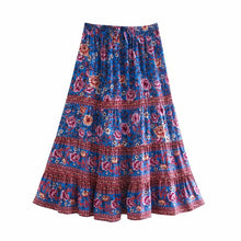 Load image into Gallery viewer, Boho Skirt, Maxi Skirt, Wild Flower