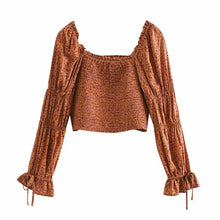 Load image into Gallery viewer, Boho Blouse, Vintage Blouse,Floral print