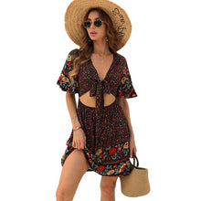 Load image into Gallery viewer, Hollow Out Two Piece Outfits , Boho Sets