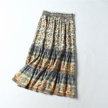 Load image into Gallery viewer, Boho Skirt, Maxi Skirt, Wild Flower