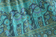 Load image into Gallery viewer, Camel Floral Print,Bohemian skirt ,Boho Maxi Skirt