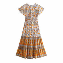 Load image into Gallery viewer, Boho Dress ,Floral Print ,Maxi Dress