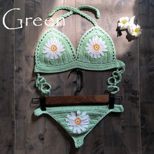 Load image into Gallery viewer, Hollow floral Pattern,Bikini Swimsuit,Biquini Swim Beachwear
