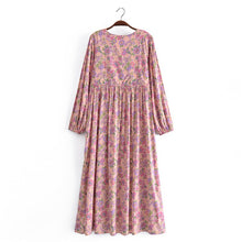 Load image into Gallery viewer, Floral Print,Bohemian Maxi Dress,Boho Sundress