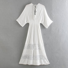 Load image into Gallery viewer, Maxi Dress, Boho Dress,Lace Hollow Out