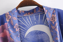 Load image into Gallery viewer, Star And Moon ,Bohemian kimono, Boho Cover-ups