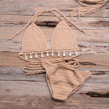Load image into Gallery viewer, Hollow Tassel,Bikini Swimsuit ,Biquini Swim Beachwear