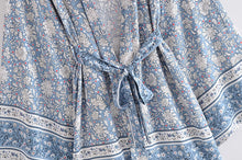 Load image into Gallery viewer, Porcelain Floral print ,Bohemian Cover-ups ,Boho Kimono