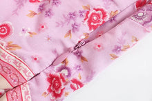 Load image into Gallery viewer, Pink floral print,Boho sundress,Boho maxi dress