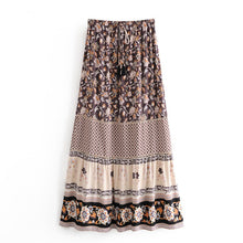 Load image into Gallery viewer, Boho Skirt, Maxi Skirt, Wild Flower