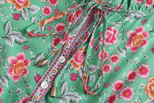 Load image into Gallery viewer, Floral Print,Ruffles Sleeve Maxi Dress,Boho Dress