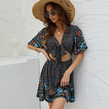 Load image into Gallery viewer, Hollow Out Two Piece Outfits , Boho Sets