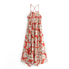 Load image into Gallery viewer, Floral Print,Vintage Sundress,Boho Maxi Dress
