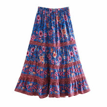 Load image into Gallery viewer, Boho Skirt, Maxi Skirt, Wild Flower