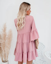 Load image into Gallery viewer, Lace-up Tassel, Bohemian Mini Dress , Boho Sundresses