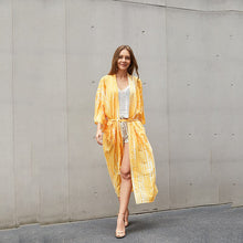 Load image into Gallery viewer, Floral print,Bohemian maxi dress,Boho kimono