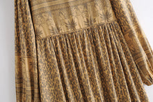 Load image into Gallery viewer, Maxi Dress, Boho Sundress,Leopard Print