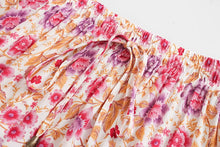 Load image into Gallery viewer, Floral peacock printed ,Boho skirt ,Vintage Maxi skirt