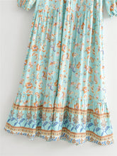 Load image into Gallery viewer, Floral Print,Bohemian Maxi Sundress,Boho Dress