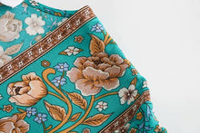 Load image into Gallery viewer, Mini Dress, Boho Dress, Sundress,Rose Print