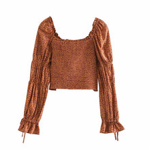 Load image into Gallery viewer, Boho Blouse, Vintage Blouse,Floral print