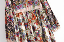 Load image into Gallery viewer, Maxi Dress, Boho Sundress,Floral Print