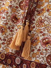 Load image into Gallery viewer, Pink floral print, Bohemian midi dress ,Boho sundress