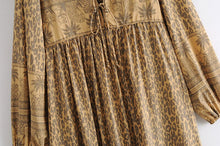 Load image into Gallery viewer, Maxi Dress, Boho Sundress,Leopard Print