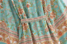 Load image into Gallery viewer, Horse Floral print , Bohemian kimono ,Boho cover-ups