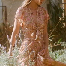 Load image into Gallery viewer, Floral Print,Boho Blouses, Vintage Beach Shirts