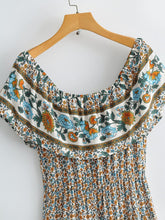 Load image into Gallery viewer, Floral Print , Bohemian Dress,Boho Maxi Dress