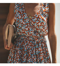 Load image into Gallery viewer, Floral Print ,Bohemian Maxi Dress,Boho Sundress