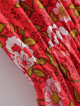 Load image into Gallery viewer, Floral Print,Bohemian Maxi Dress,Boho Sundress