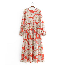 Load image into Gallery viewer, Maxi Dress, Boho Sundress,Floral print
