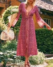 Load image into Gallery viewer, Maxi Dress, Boho Sundress,Floral print
