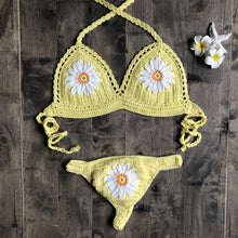 Load image into Gallery viewer, Hollow floral Pattern,Bikini Swimsuit,Biquini Swim Beachwear