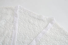 Load image into Gallery viewer, Boho Robe,Short Kimono ,White Cover-ups
