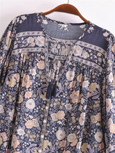 Load image into Gallery viewer, Floral Print ,bohemian Blouse ,Boho Shirts
