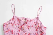 Load image into Gallery viewer, Pink floral print,Boho sundress,Boho maxi dress