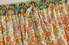 Load image into Gallery viewer, Camel Floral Print,Bohemian Maxi skirt , Boho Skirt