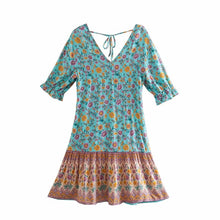 Load image into Gallery viewer, Mini Dress, Boho Sundress,Floral print