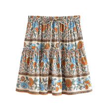 Load image into Gallery viewer, Boho Mini Skirt ,Bohemian Rayon Cotton Skirts