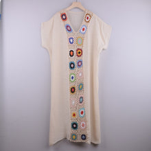 Load image into Gallery viewer, Solid Embroidery, Bohemian Maxi Dress,Boho Sundress