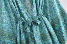 Load image into Gallery viewer, Floral print , Bohemian Robe ,Boho Kimono